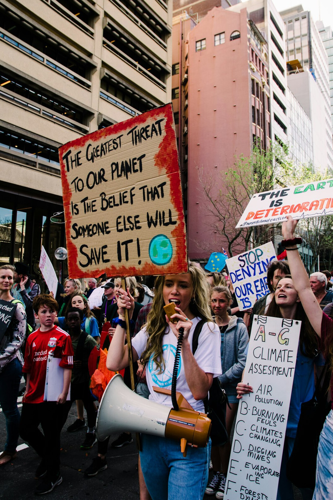 crowd protesting against government